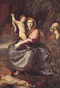 PUGET, Pierre The Holy Family at the Palm-tree g oil painting on canvas